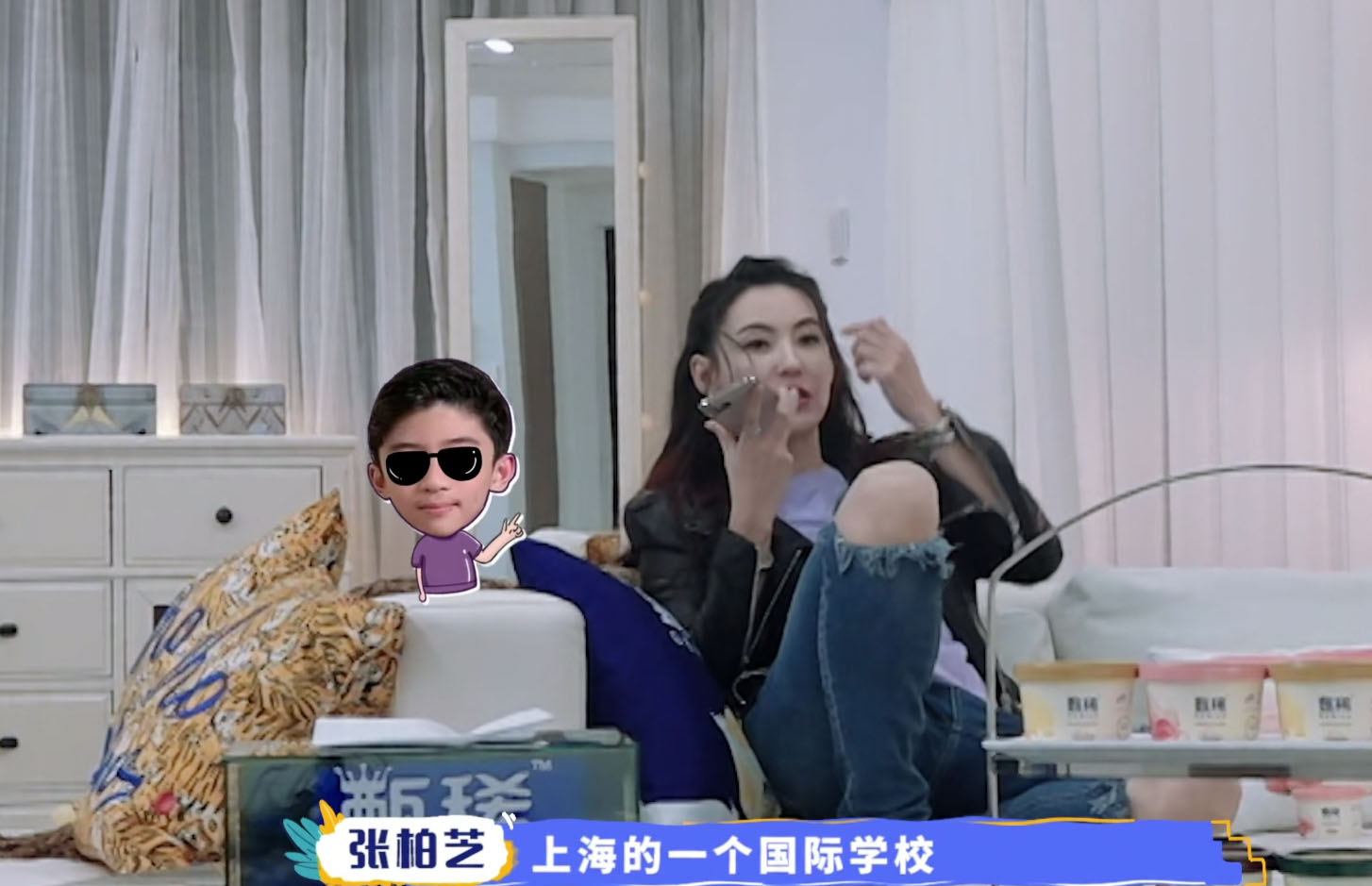 張柏芝去上海學校面試緊張，兒子出鏡長胖，lucas高冷想戀愛