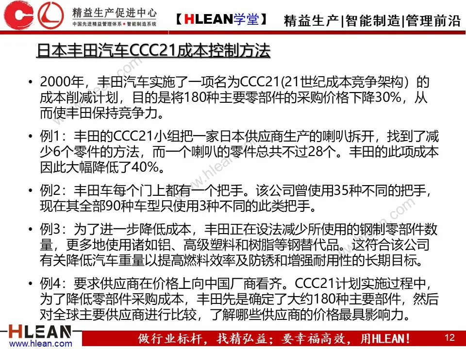 「精益学堂」精准成本核算与控制