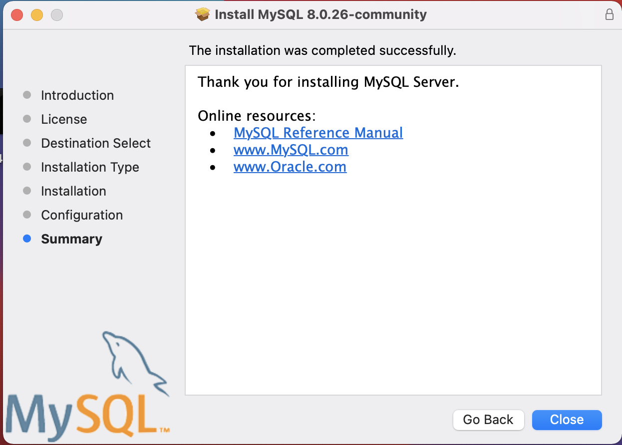 Mac big sur 安装并使用MySql8