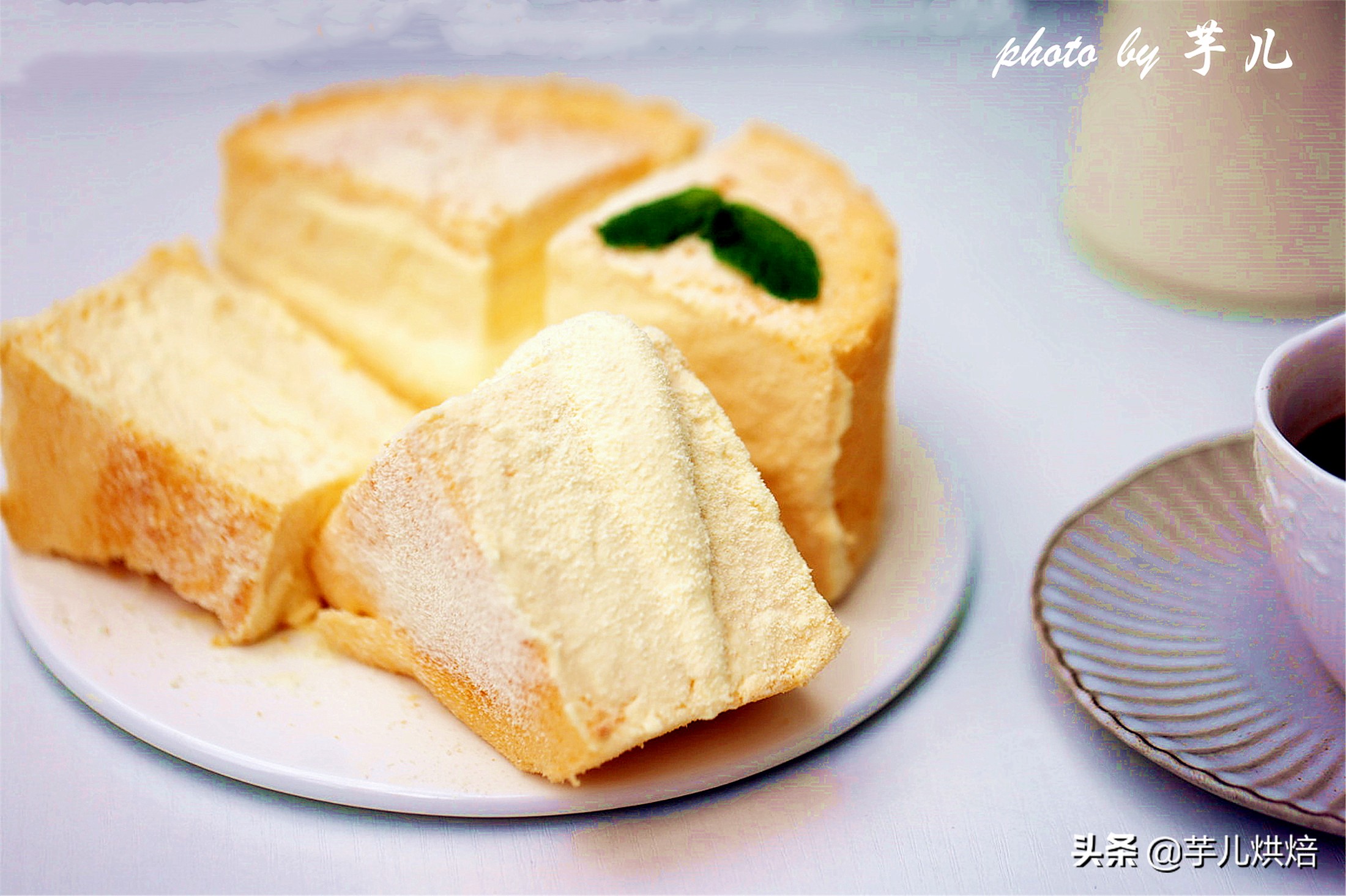 手把手教你做夏日网红单品，日式冰乳酪戚风蛋糕，冰凉轻甜好滋味