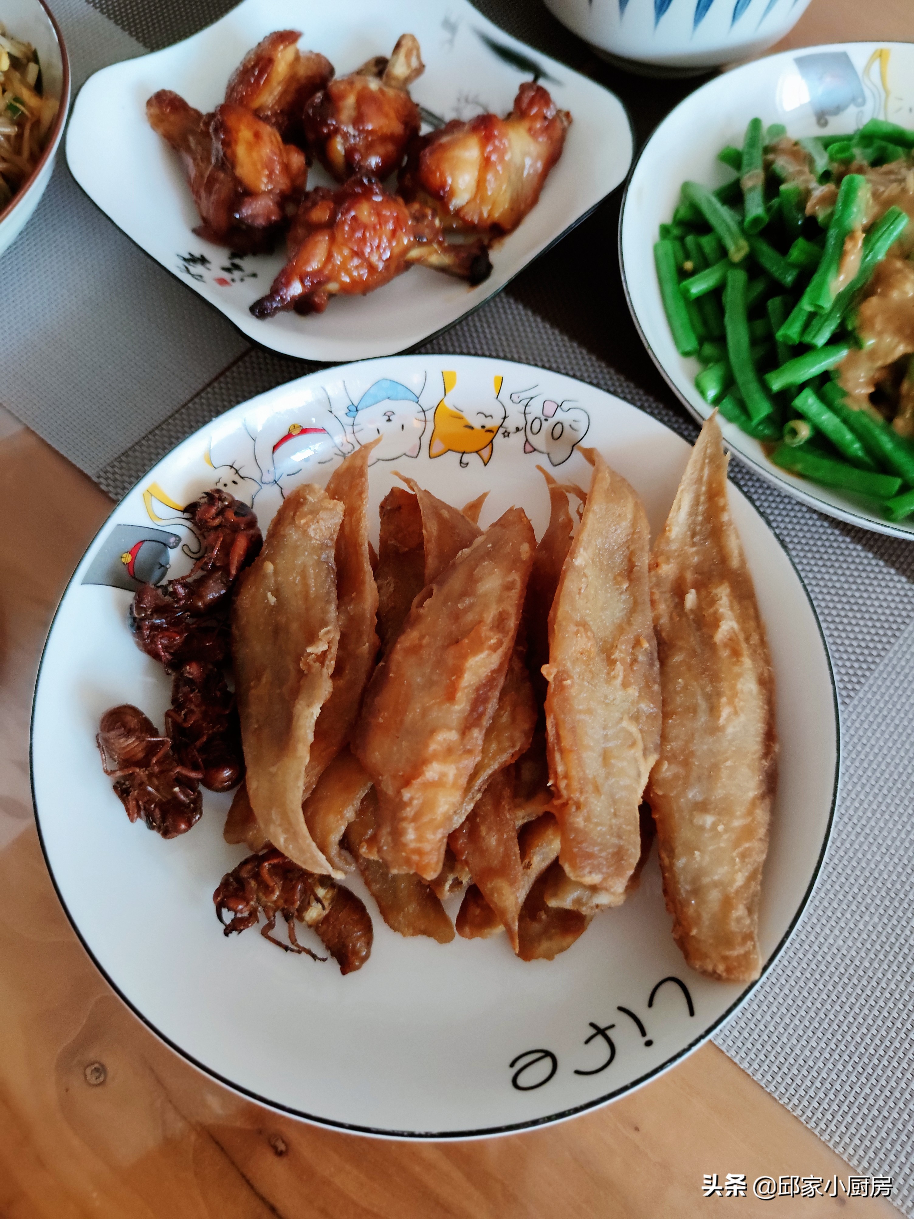 一家三口晚餐，四道簡單家常菜，葷素搭配，一小時全搞定