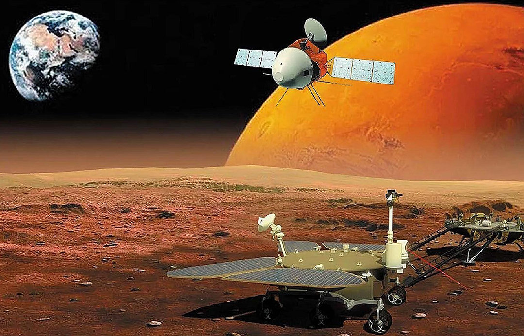 中国首张火星表面照片来了！为什么用了4天，而美国只用20分钟？