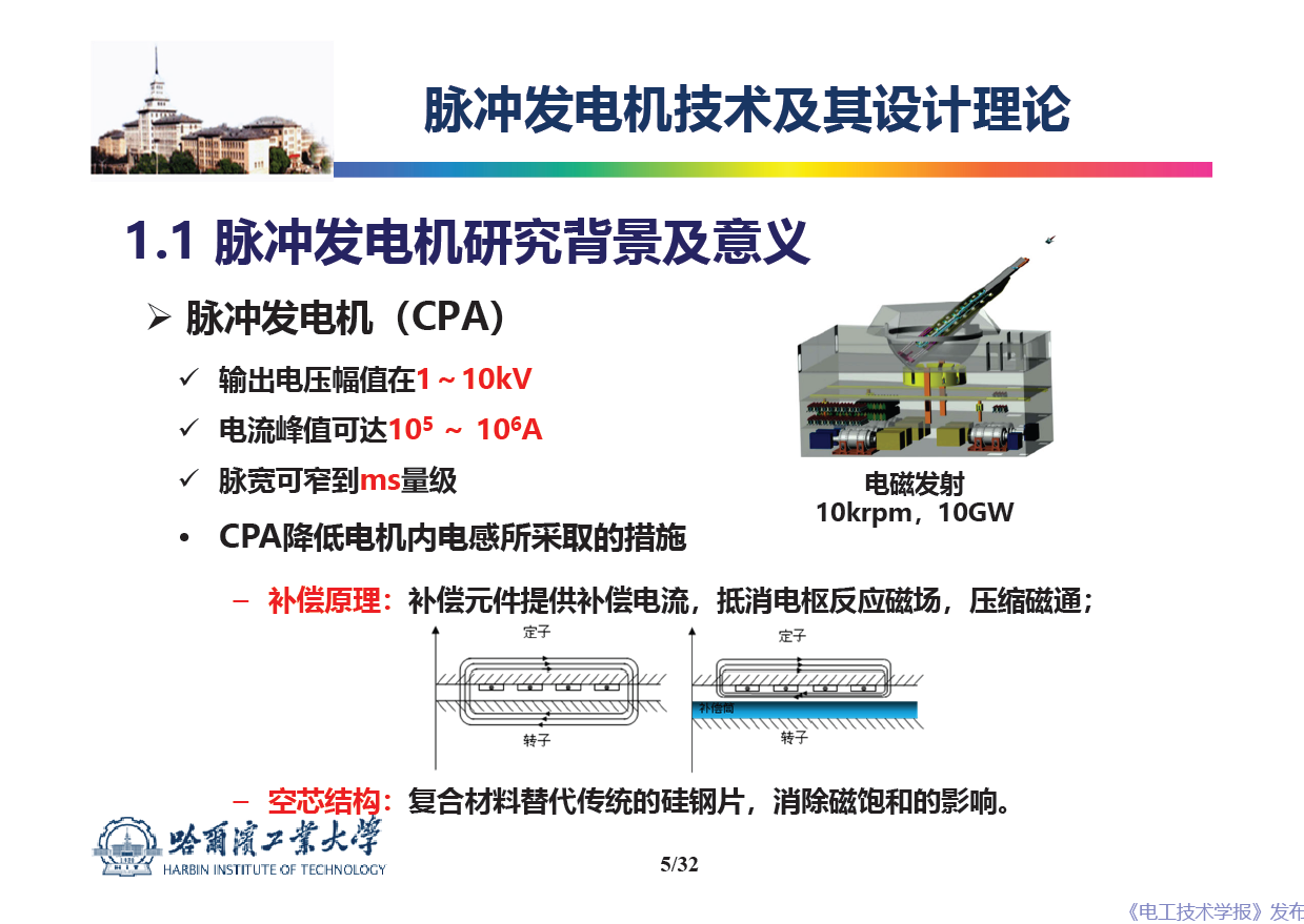 哈爾濱工業(yè)大學(xué) 吳紹朋 副教授：脈沖發(fā)電機理論與技術(shù)研究