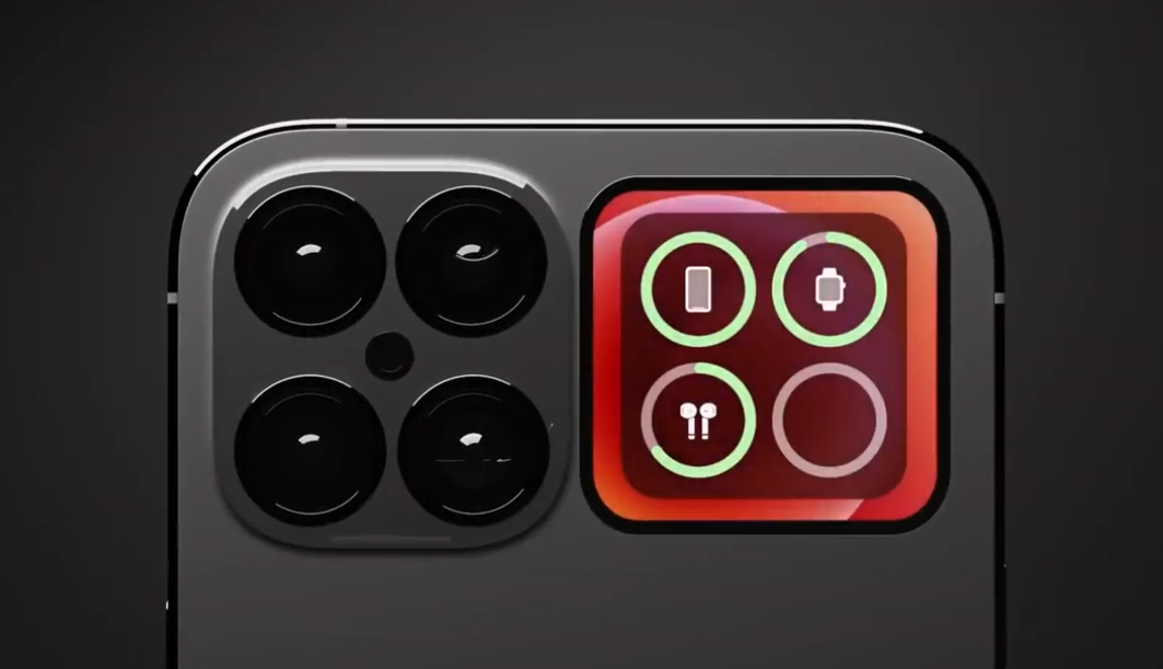 iPhone14概念机，2英寸副屏+四摄+无刘海，MagSafe取代有线充电