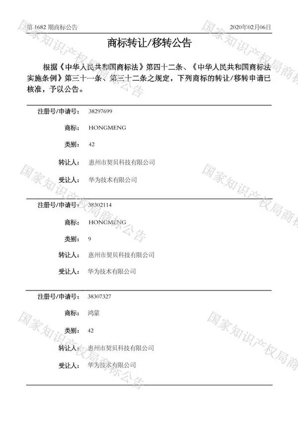 华为通过转让获得“鸿蒙”商标，真稳了吗？