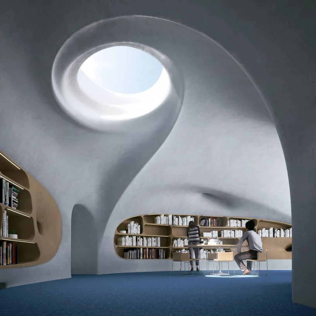 YDD·建筑 | 白色时空隧道——海口云洞图书馆