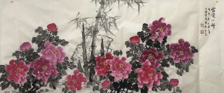 画家曹广新一一画中有诗 挥洒自如作品赏析