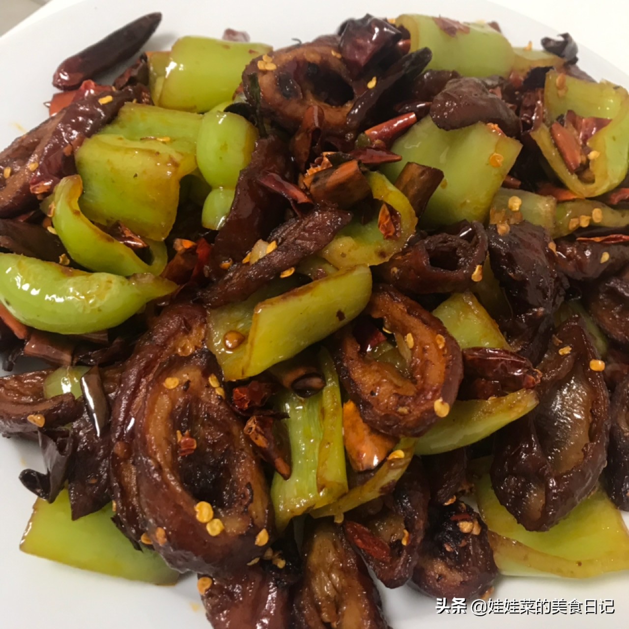 Griddle sausage, authentic Sichuan flavor, very spicy and simple