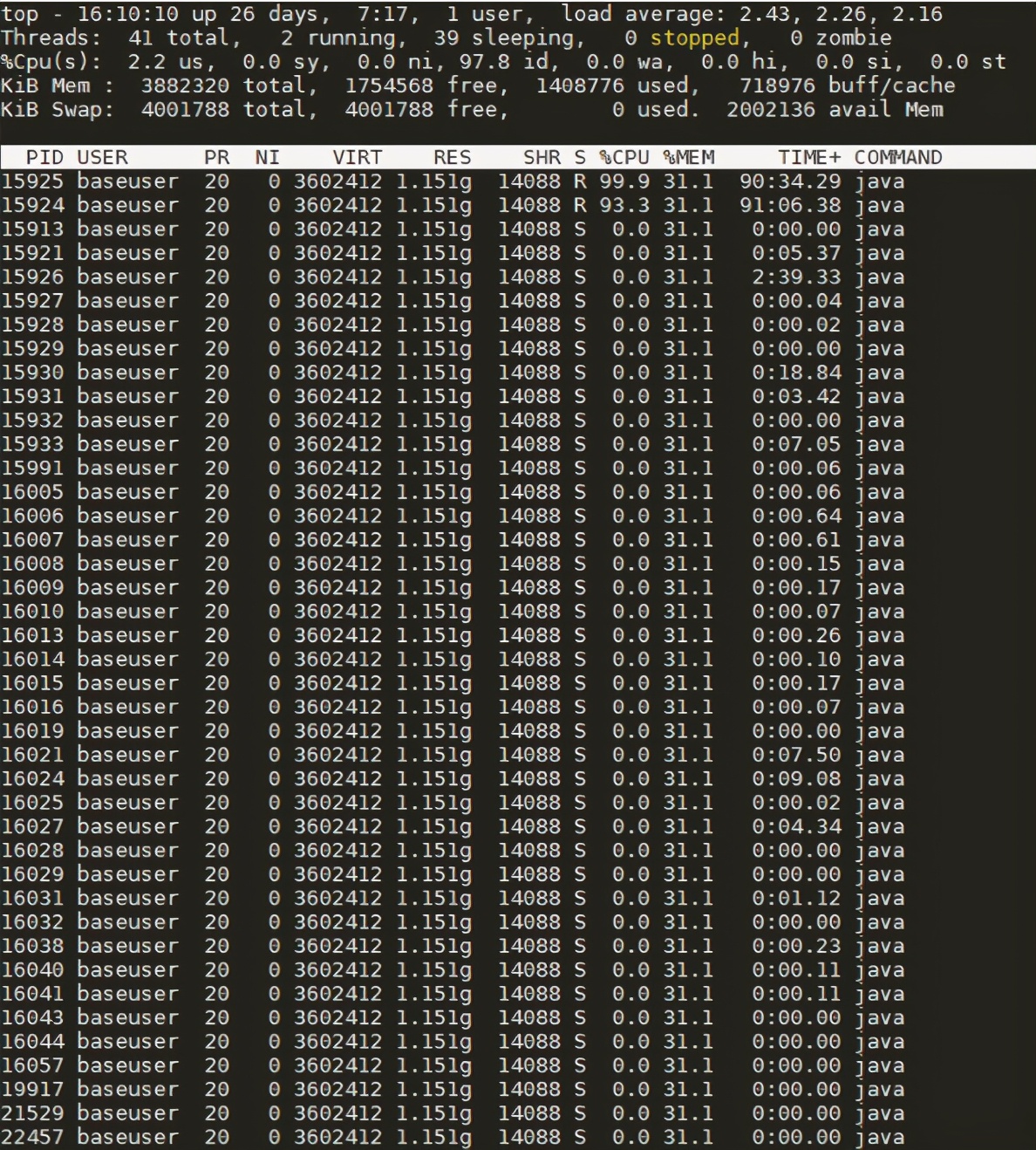 CPU占用100%排查过程