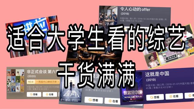 适合大学生的综艺推荐 可以提升自我学到知识 干货满满