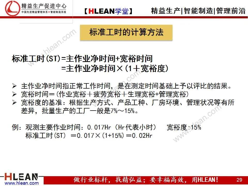 「精益学堂」IE培训之时间分析