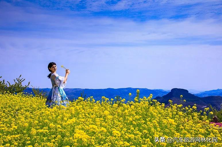 万亩桃花含苞待放，岱崮地貌等你来约