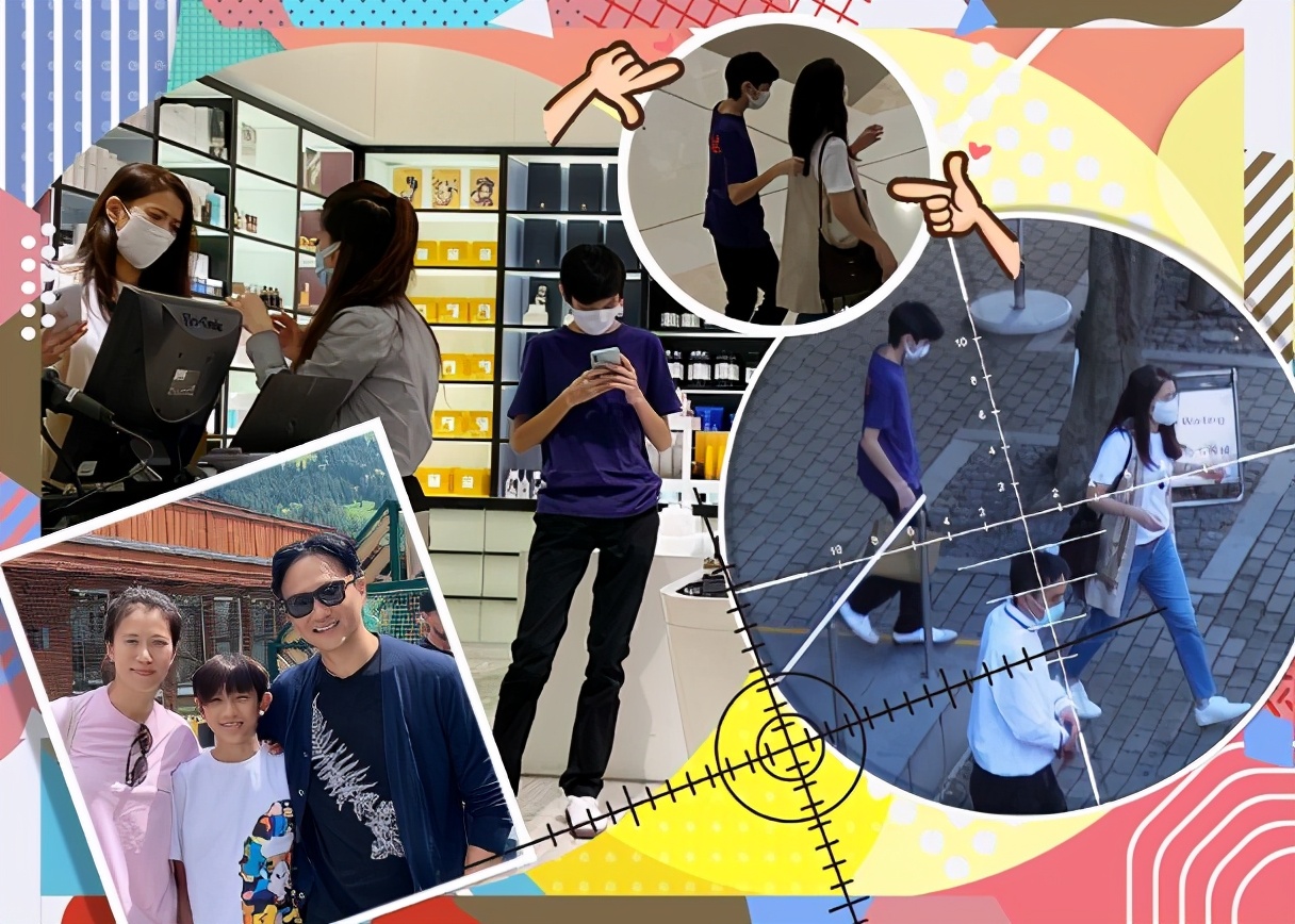 袁咏仪让儿子陪逛街，魔童身高赶上妈妈还模仿张智霖全程伺候靓靓