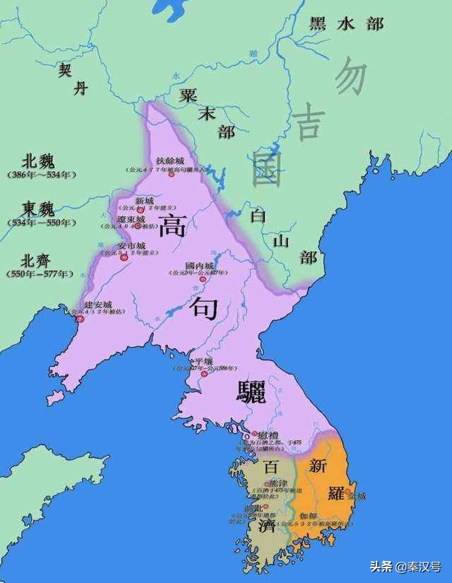 朝鲜的奋斗，成功将国境线推进到鸭绿江边、长白山下