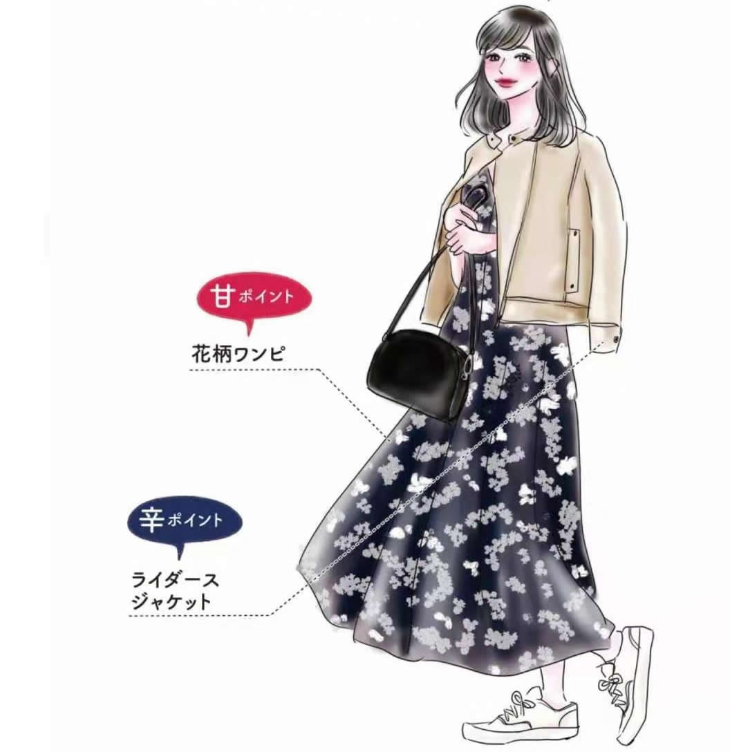 日本的“手繪穿搭”絕了，6類單品、3大要點，打造極簡衣櫥精髓