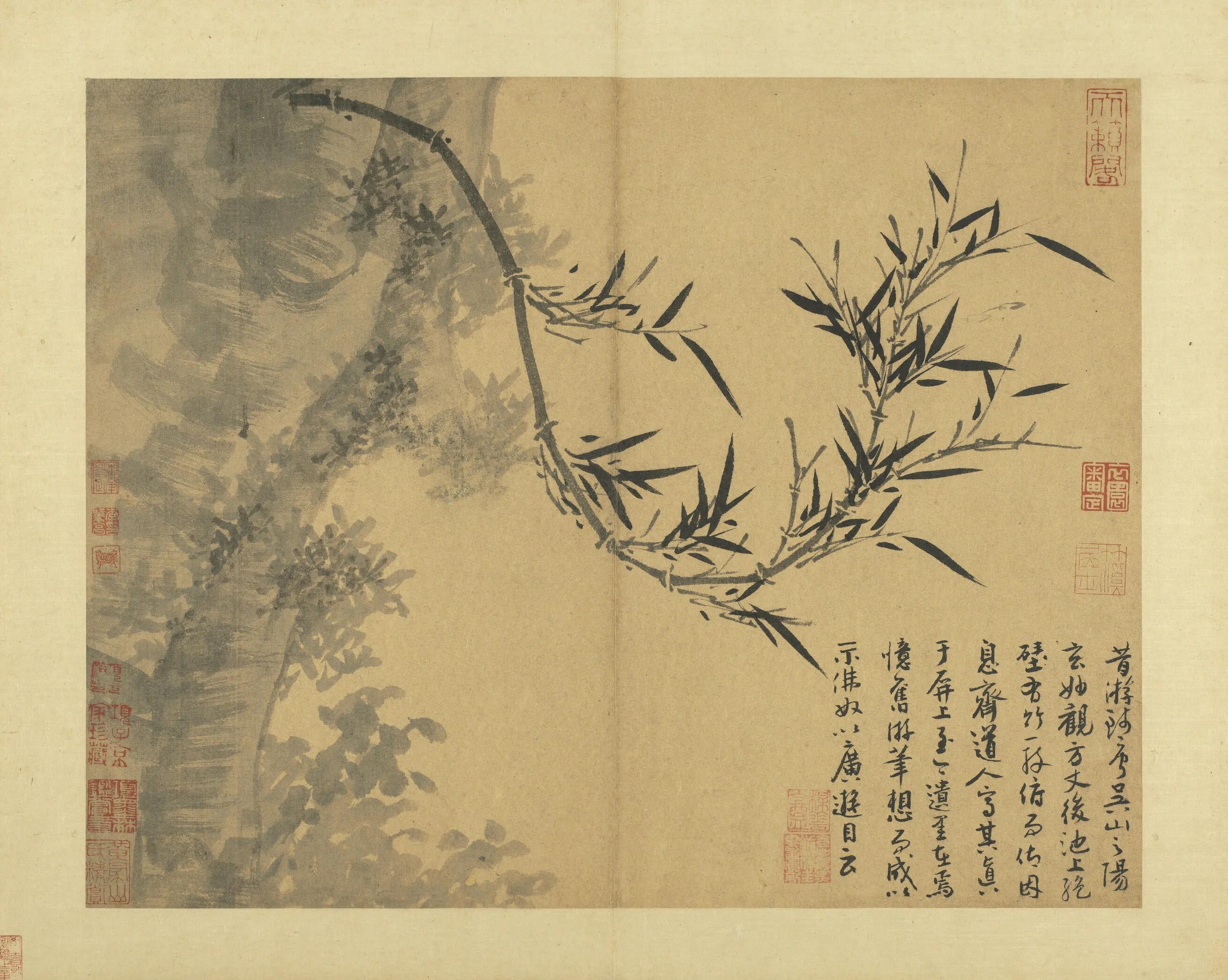 谁才是画竹子历史第一人唯吴镇是也简直是天花板的存在