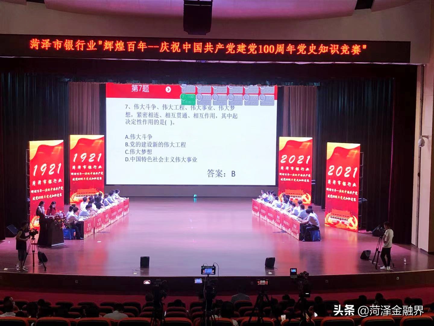 菏泽市银行业协会举办“庆祝建党100周年党史知识竞赛”