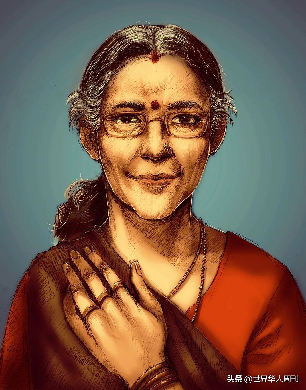 印度第一夫人：17岁嫁给莫迪，他却对外隐瞒了45年