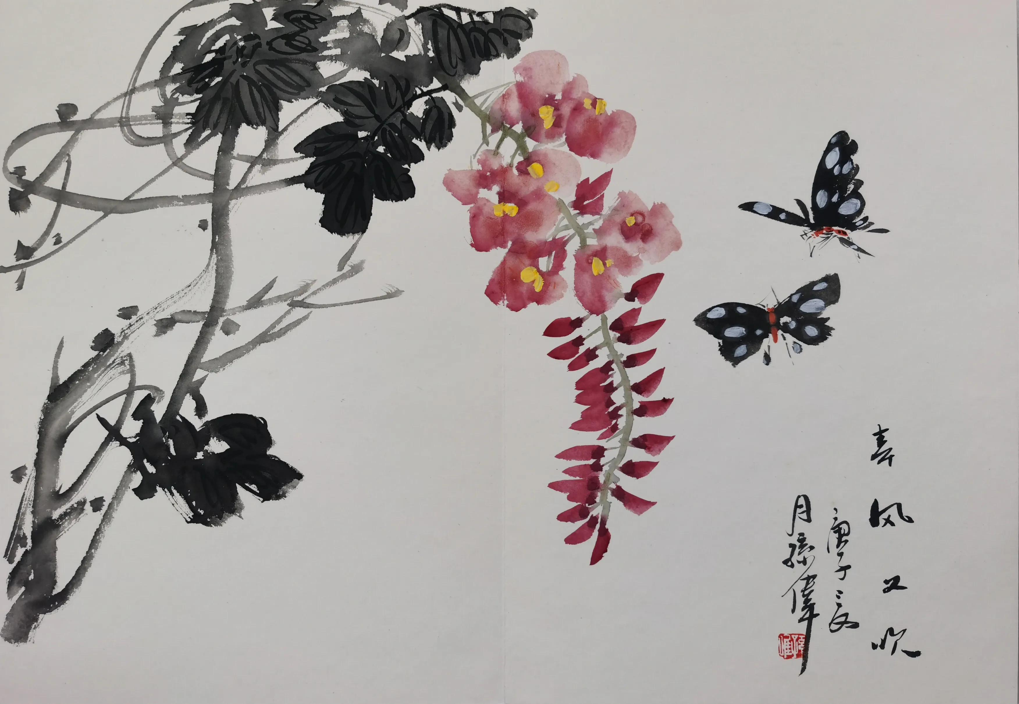 Inspirational painting, Fu Cai latent hair - Appreciation of famous ...