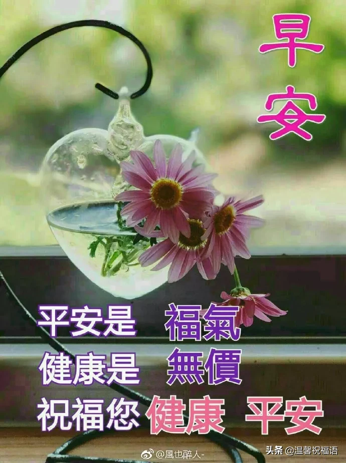 漂亮的早上好祝福图片微信带字，温暖人心的早上好问候语录送朋友图片