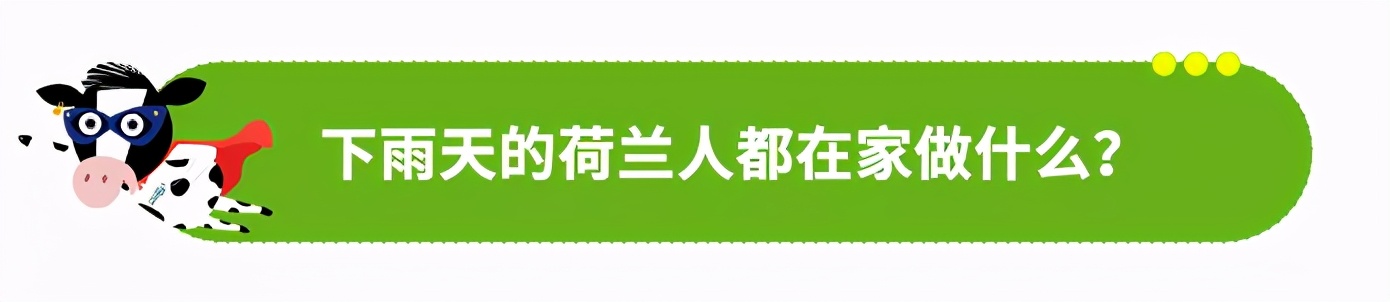 下雨天荷兰人为什么不打伞？