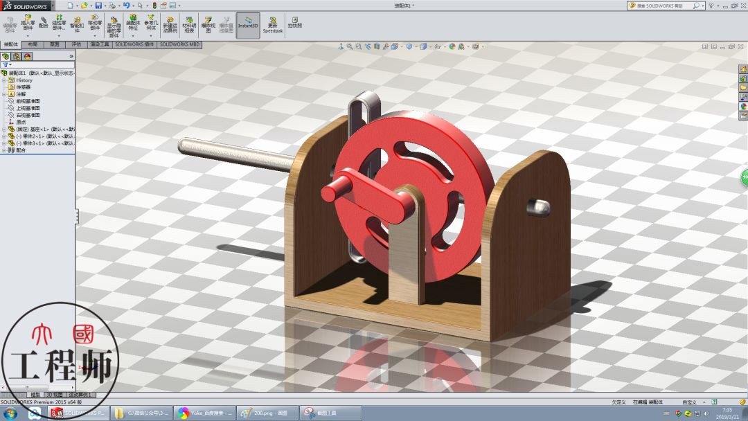 ��SolidWorks��Ƶļ򵥻�е������ֻ�����������