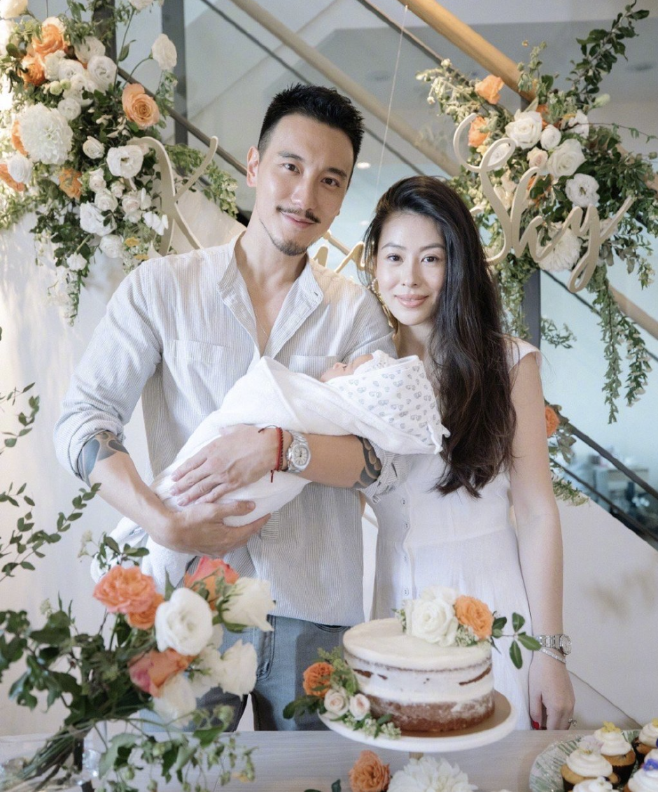 王阳明晒照为1岁女儿庆生，透露孩子大名，担心她将来被男生追求