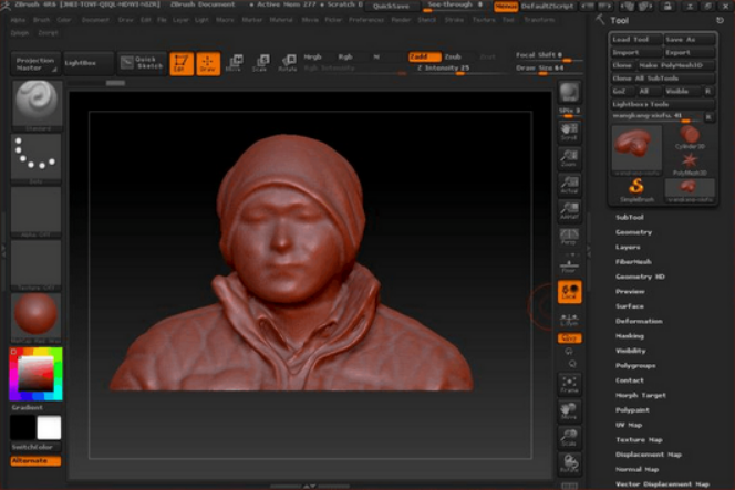 图片转浮雕都有哪些方法？ZBrush建模师告诉你
