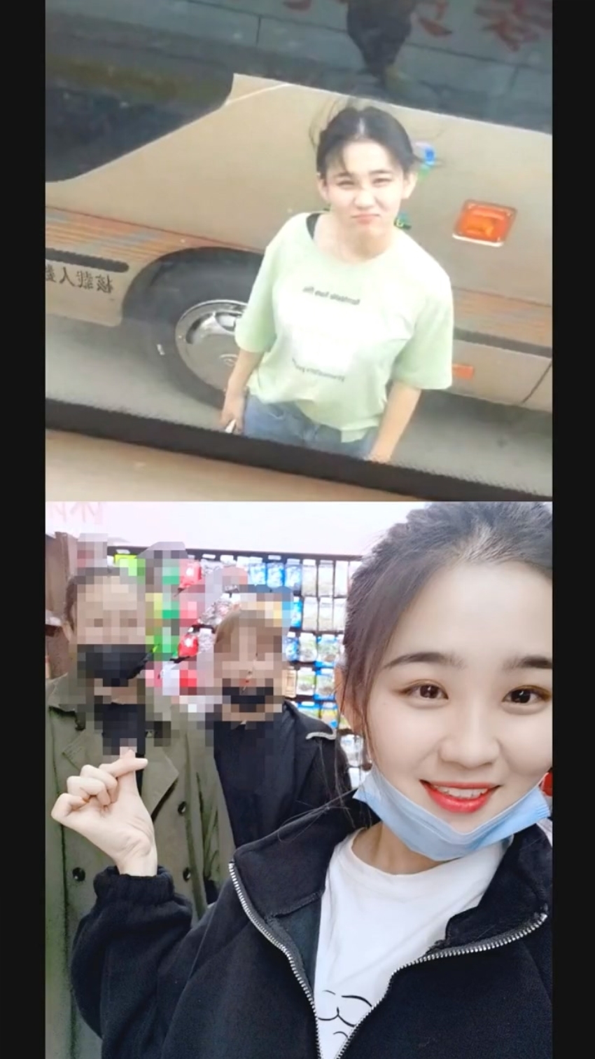 这个网传的“一眼万年”的绿衣服女孩抖音号找到了