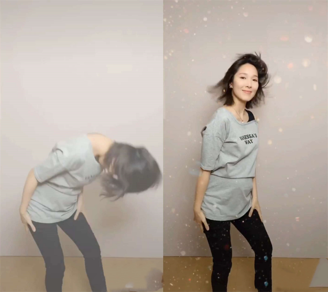 李亚男挺孕肚热舞，全程扭腰摆臀甩头动作超大，网友：小心宝宝