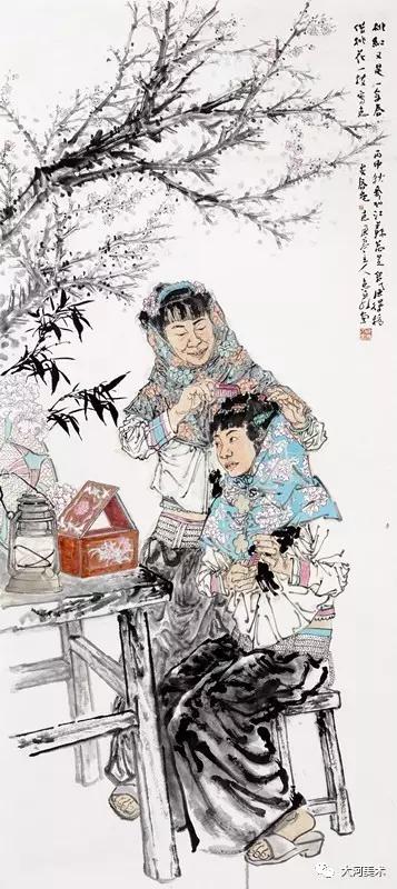 繁复瑰丽    古朴静雅——著名画家徐惠泉水墨重彩人物画独特的风格语式