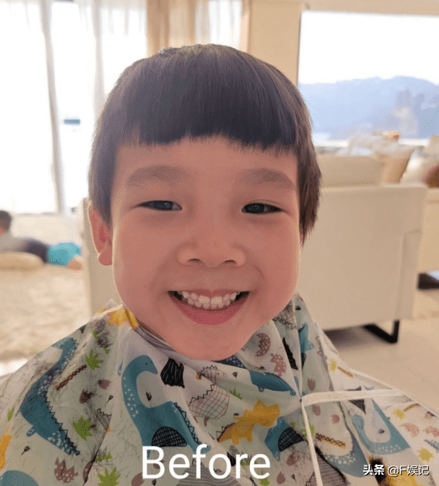 陳茵媺頂替陳豪為兩位兒子理髮網友大讚她的理髮技術不錯