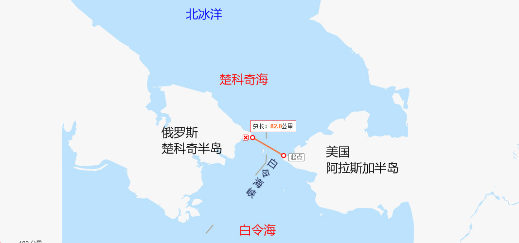 美国唯一的欧洲邻国，相距仅4公里，走路一小时就能抵达欧洲国家