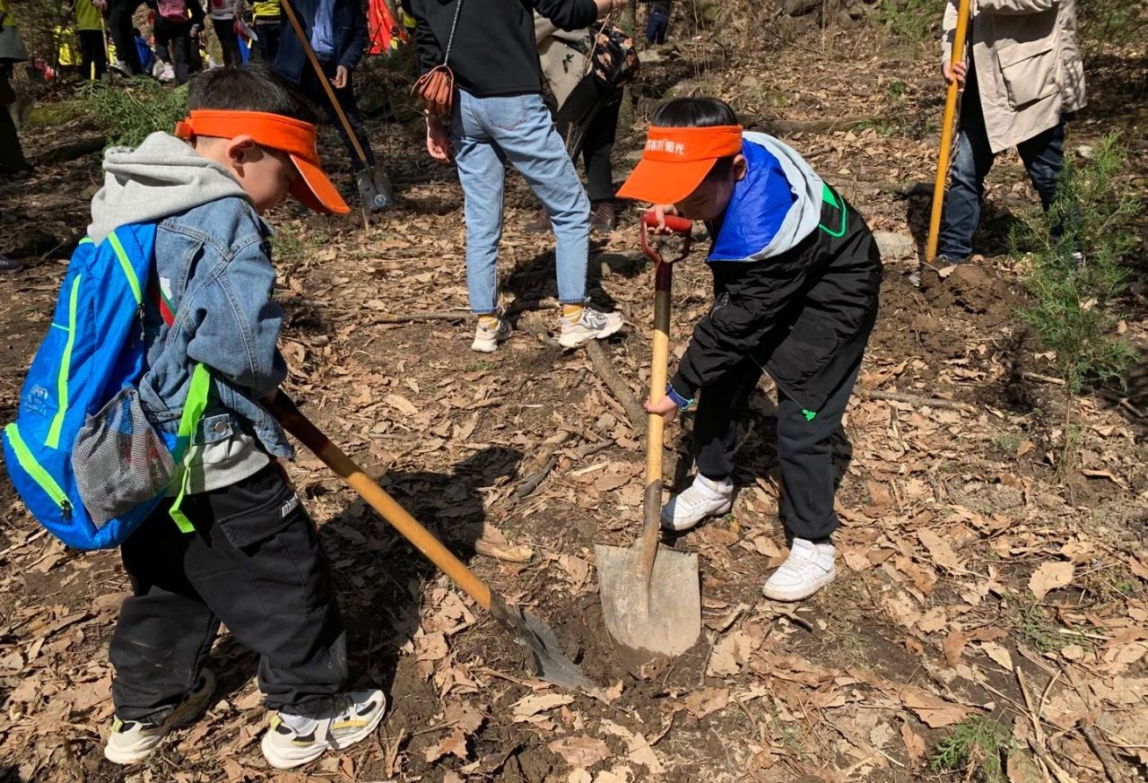 八方游客齐聚秦岭，用双手扮靓春天