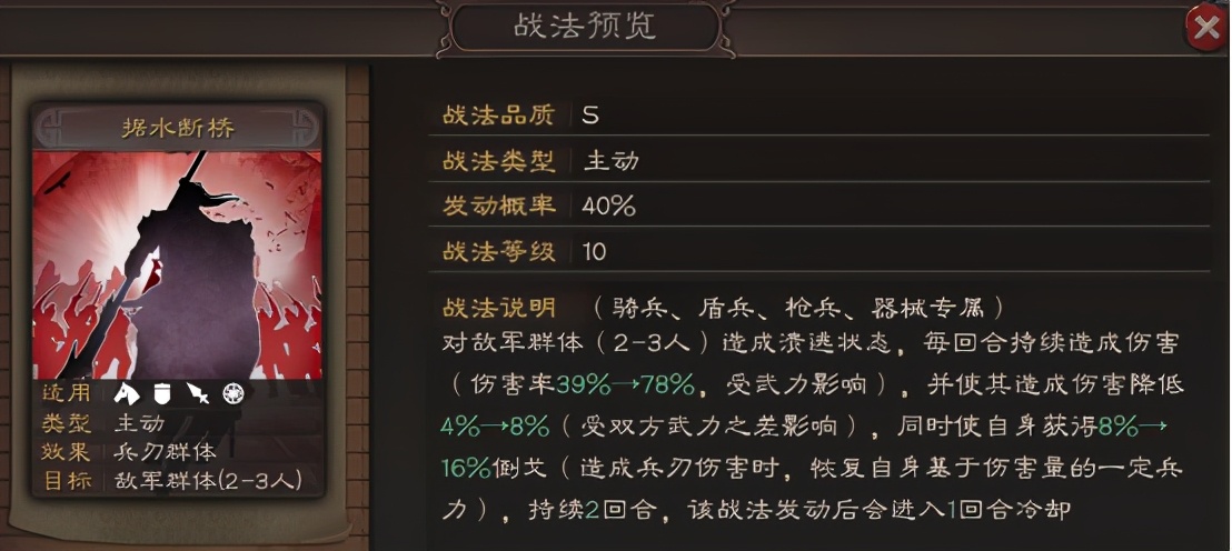 三国志战略版：据水断桥专题攻略