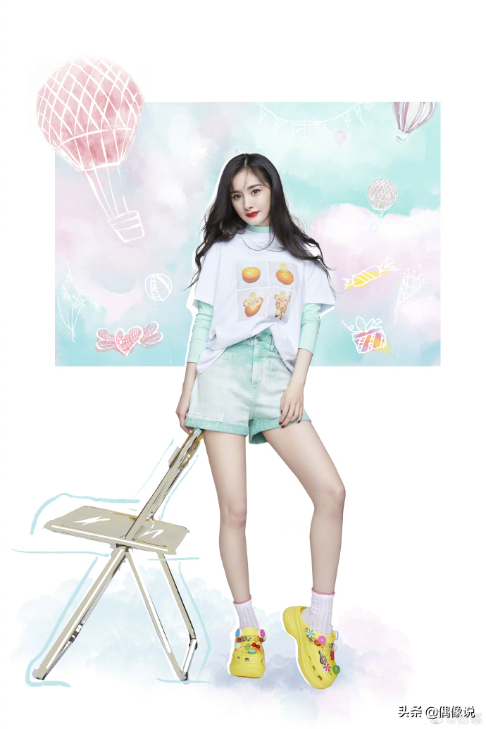 迪丽热巴庆祝杨幂34岁生日，配图却用蔡徐坤黑图，无心之失