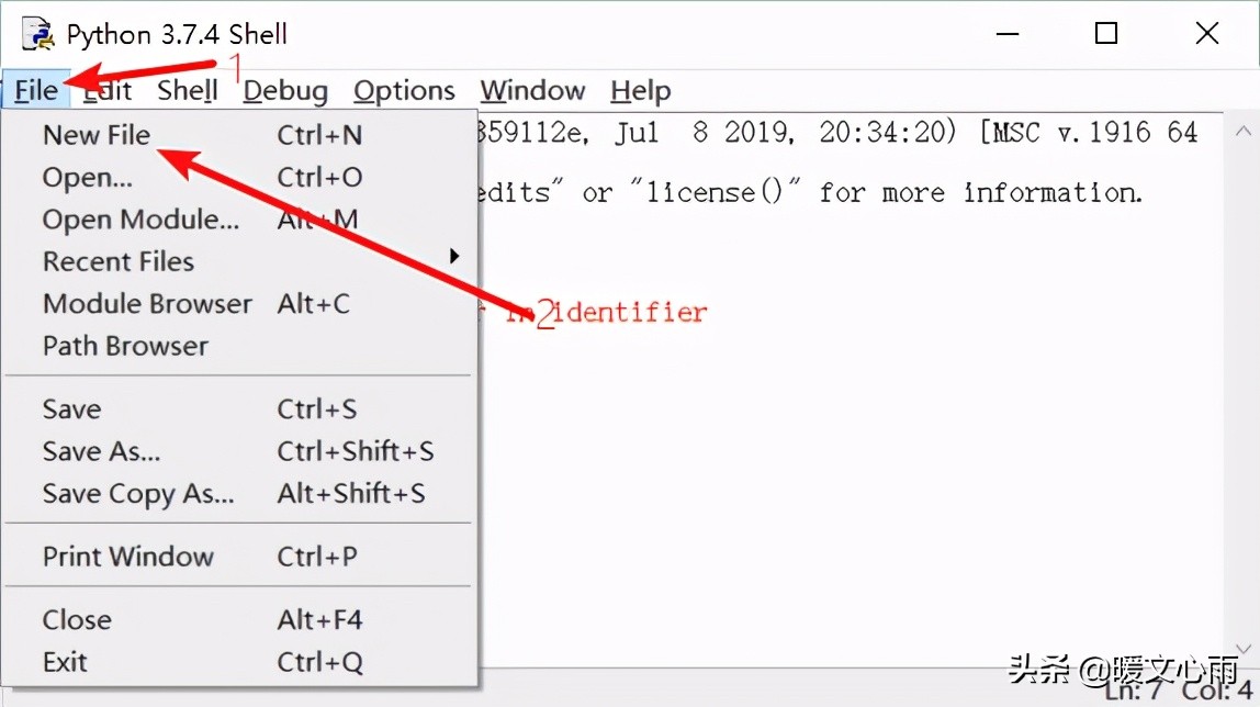 python自帶的IDLE、python的命令行、三種運行Python命令的方式