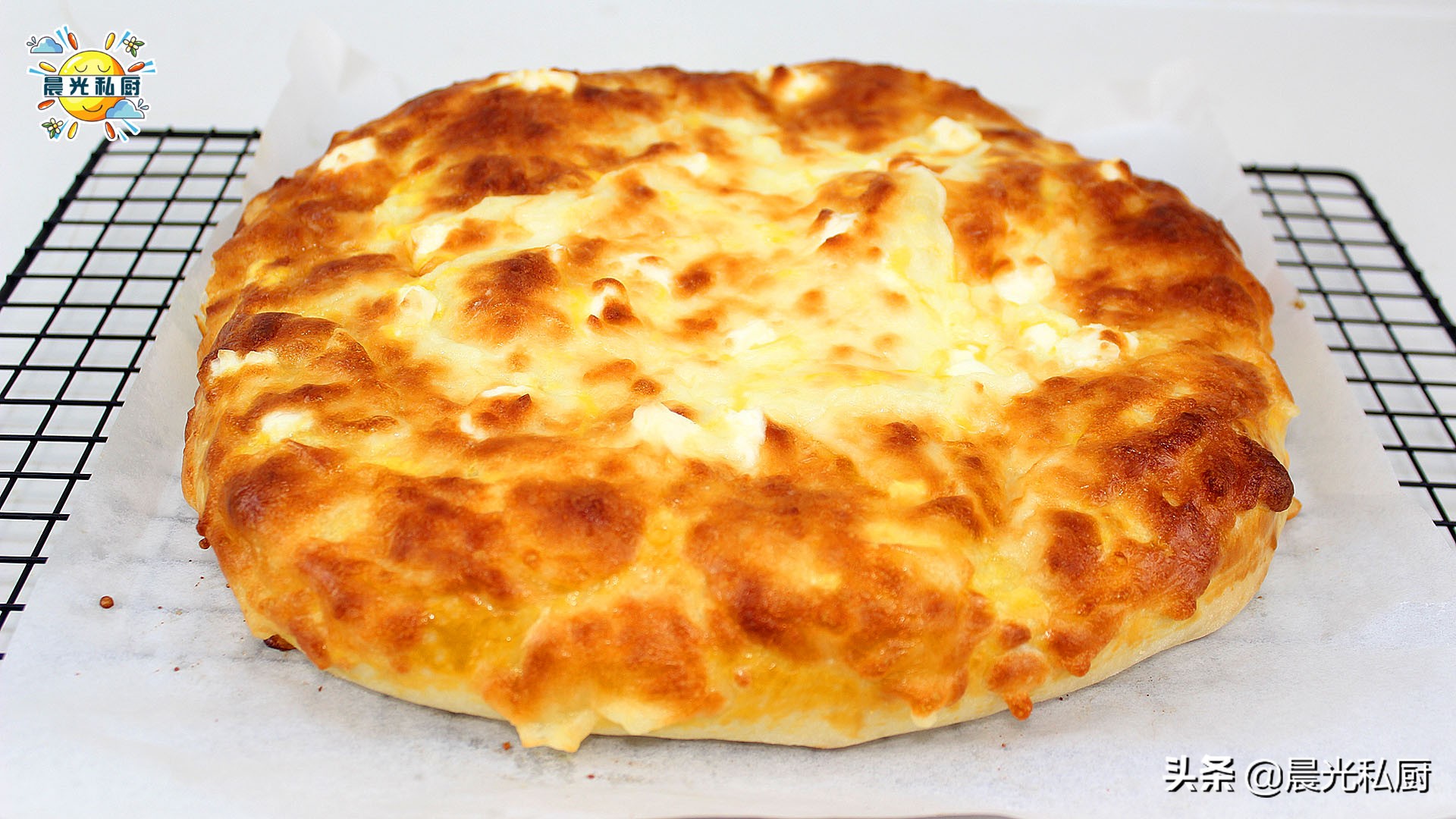 奶酪芝士早餐餅，每個週末都會做的簡易披薩，無需揉麵、一步到位