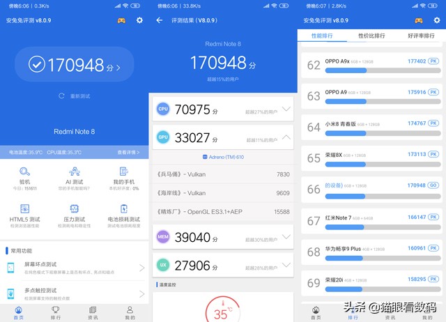 红米Redmi Note 8抢先体验评测 外观续航升级，性能小幅提升