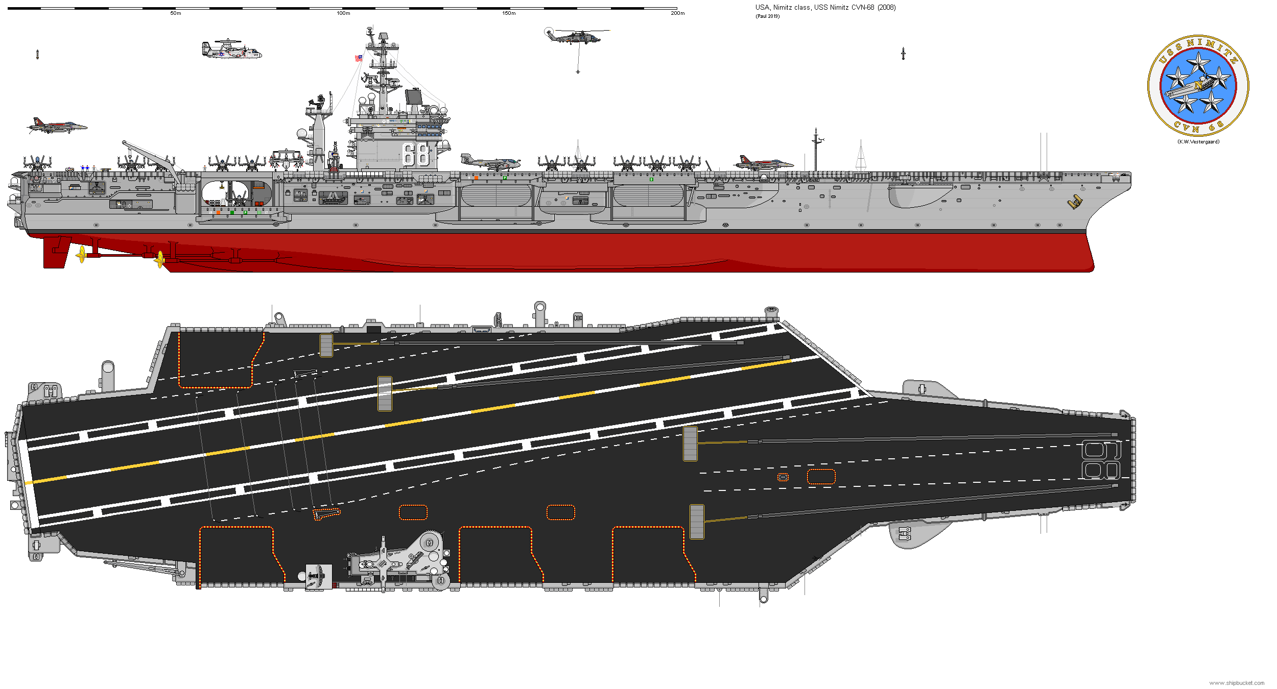 航母上的小细节轻型航母增强战力的必修课舰艏右侧超级停机区