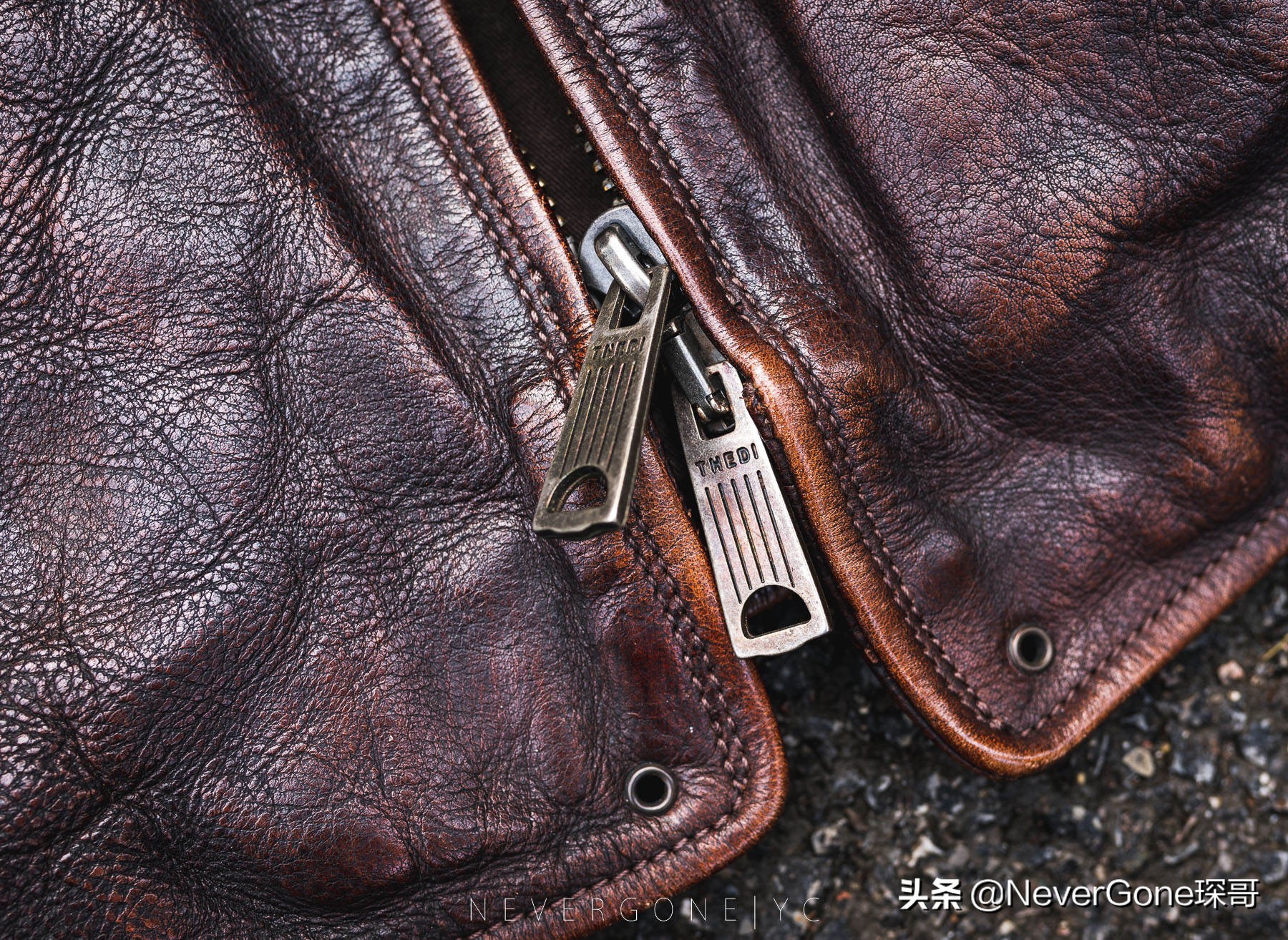 小众没人气的皮衣：Thedi J100做旧机车皮衣