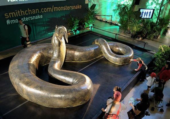The prehistoric giant snake 