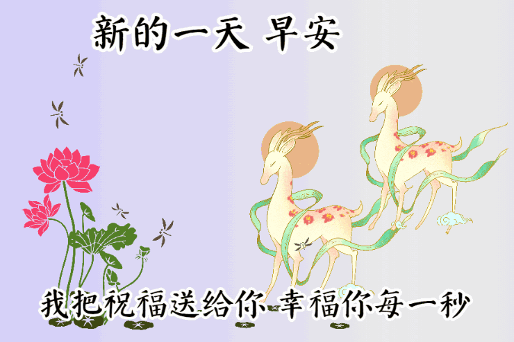 好看的早上好的祝福语图片大全，唯美早上好动态表情包图片
