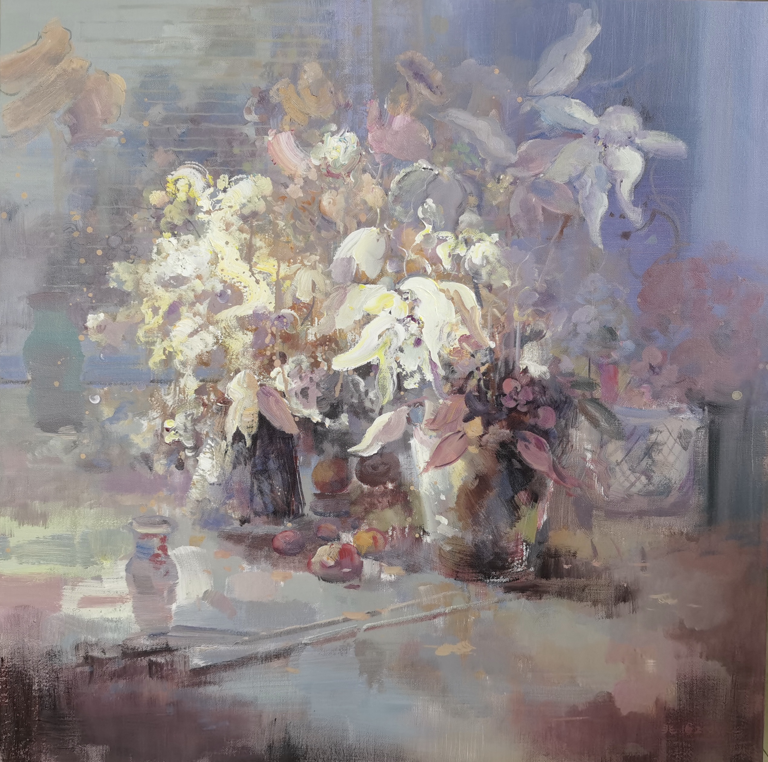 当代画家|平分秋色，阳阳说画国庆中秋书画展——火树银花