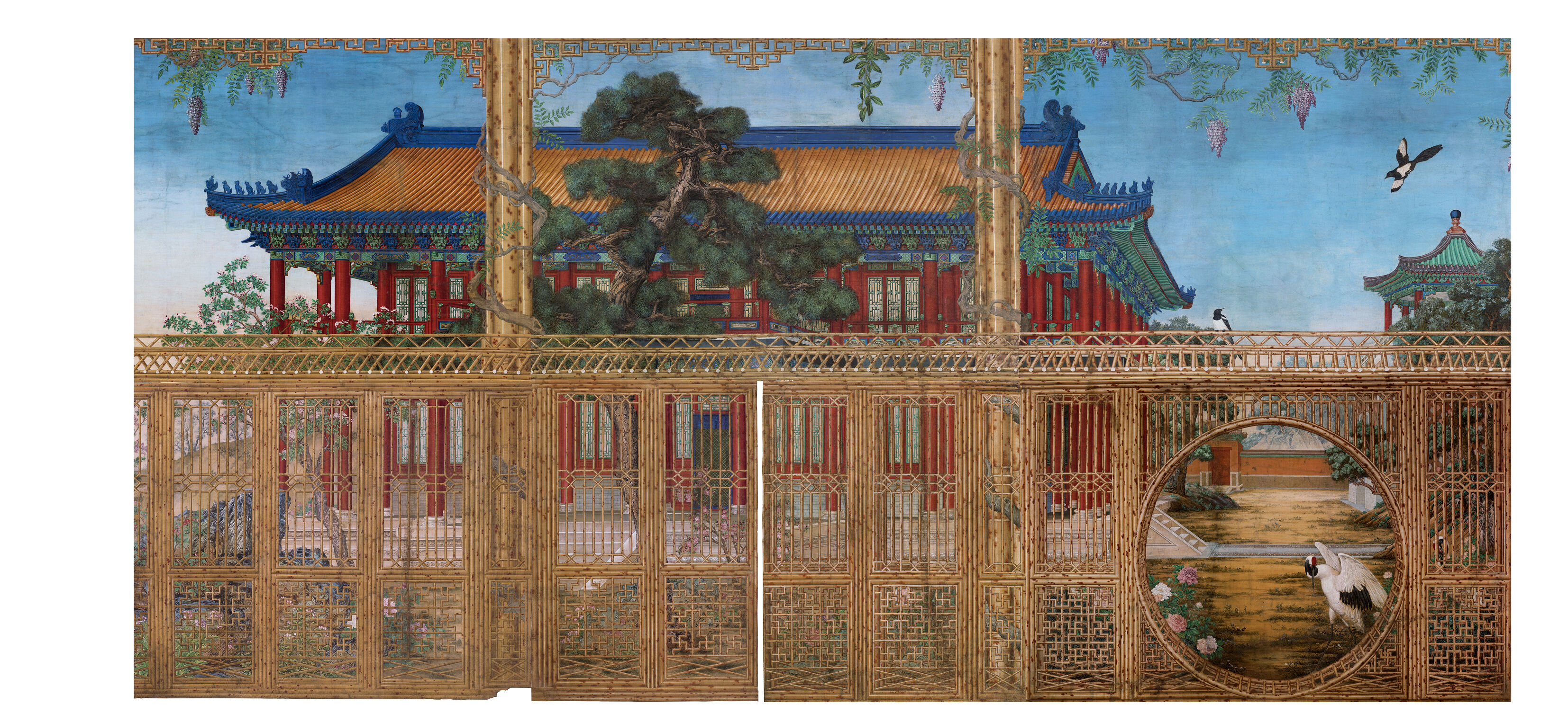 乾隆帝归政养老的秘密斋宫，装饰了迷之好看的通景壁画