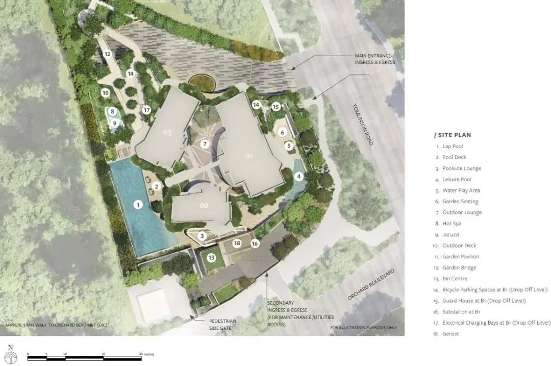 新加坡黄金地段永久地契公寓丨Park Nova 柏皓