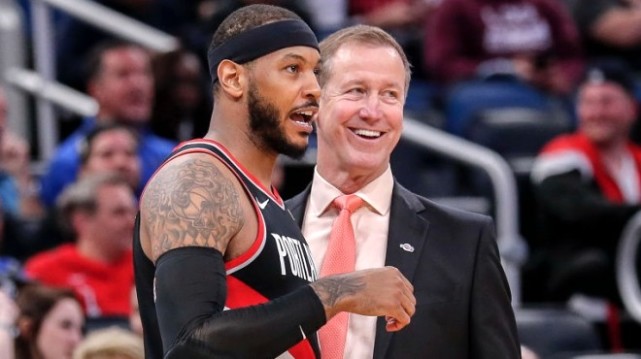 渴望穿回7號球衣！安東尼微笑透露心願：拓荒者如果能同意會很開心！-黑特籃球-NBA新聞影音圖片分享社區