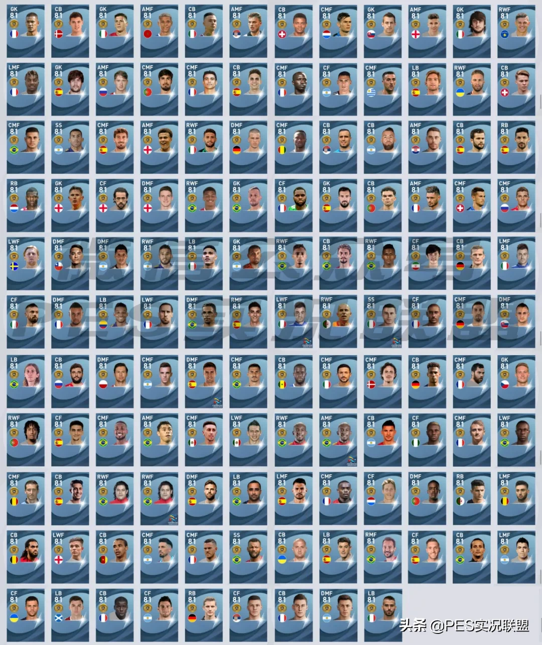 80人升金!实况足球21赛季金球评分升降汇总+完整升金名单