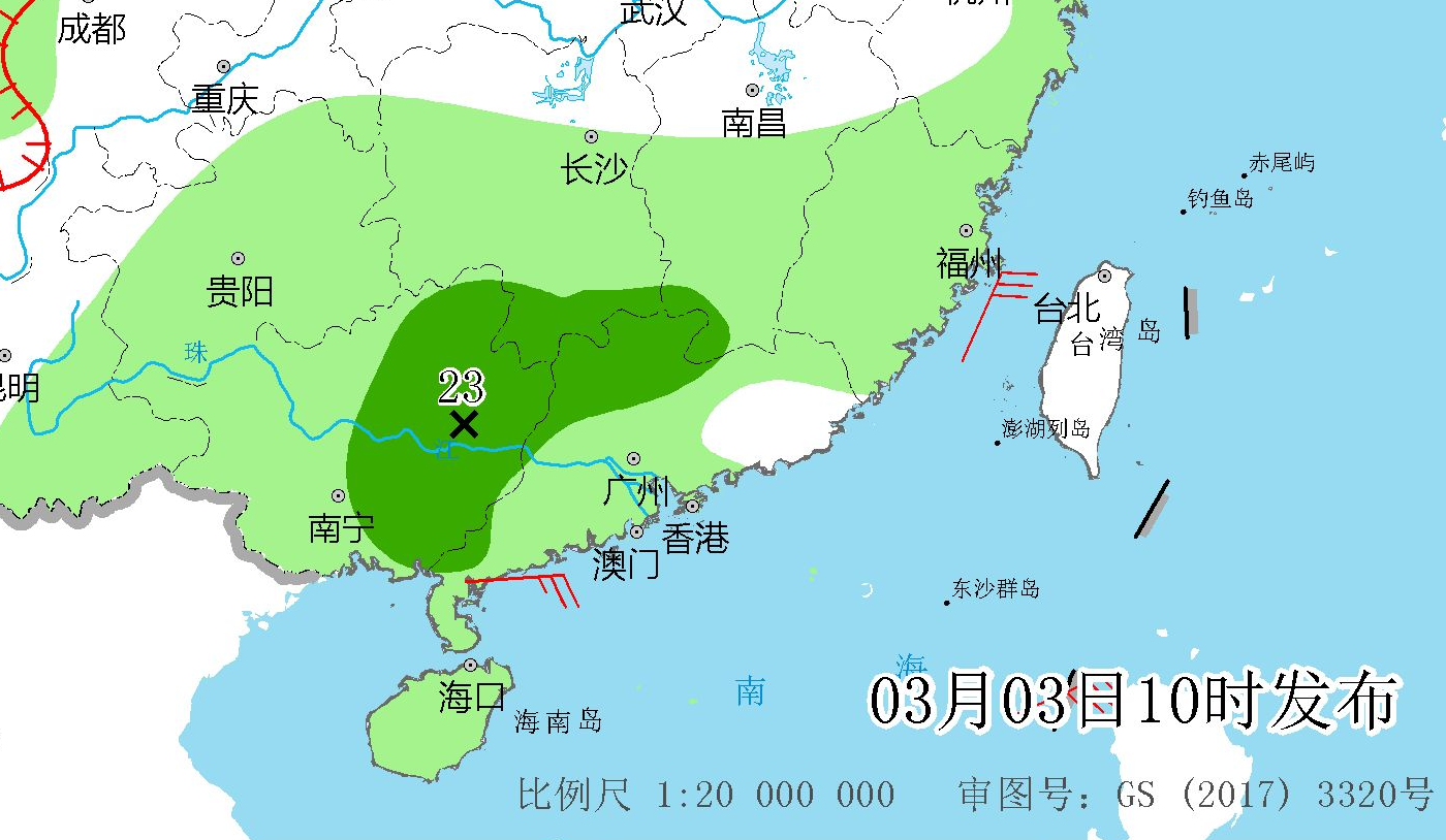 春雨来了，但有点强，南方大范围降雨要下4天，权威预报局部暴雨