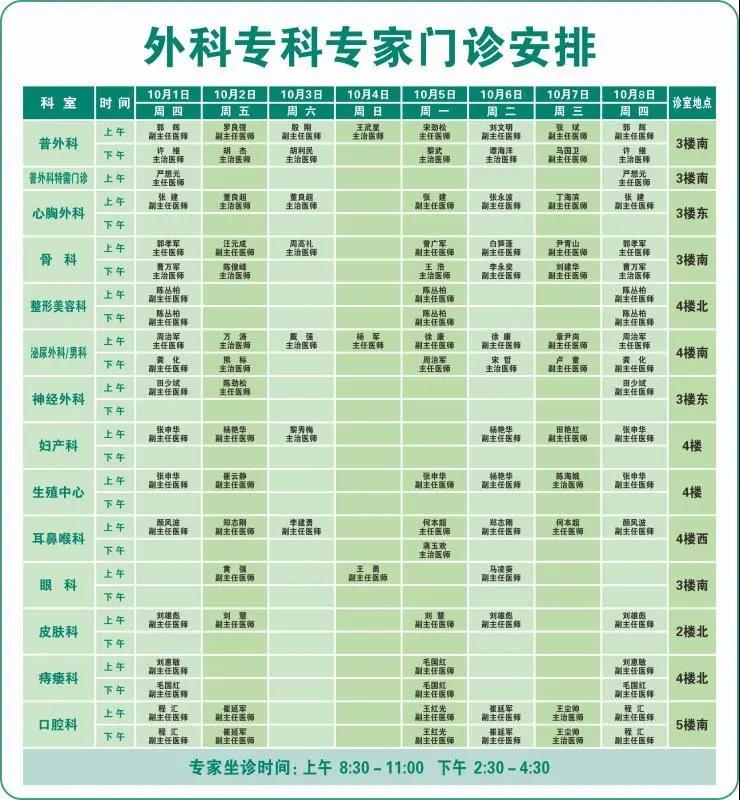 周知︱天门一医2020年中秋、国庆节假期门诊安排